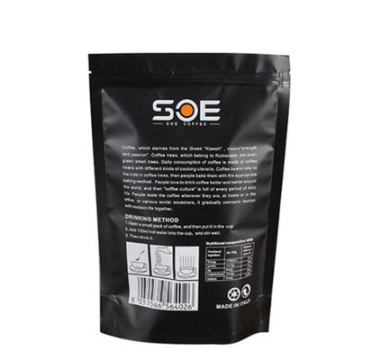 PE VMPET Reusable Top Zipper Stand Up Packaging Bags