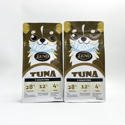 Custom Printing Wet Pet Food Packaging Bags 500G Self Standing With Gusset