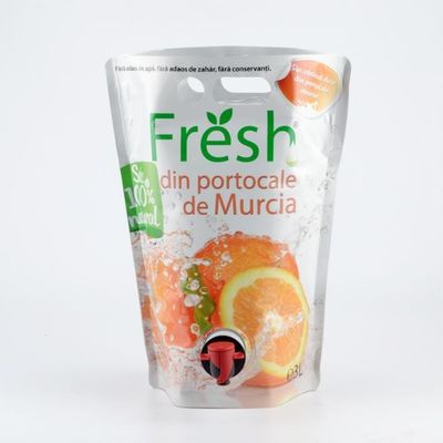 Plastic Juicy Beverage Liquid Packaging Pouch Heat Seal
