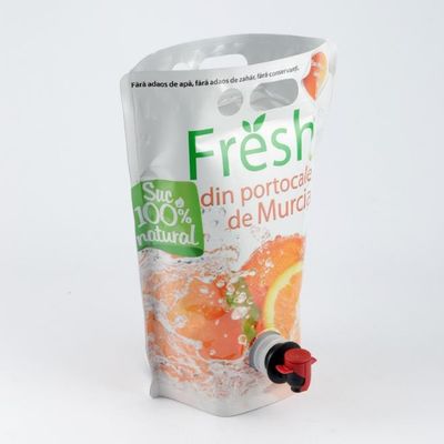 Plastic Juicy Beverage Liquid Packaging Pouch Heat Seal