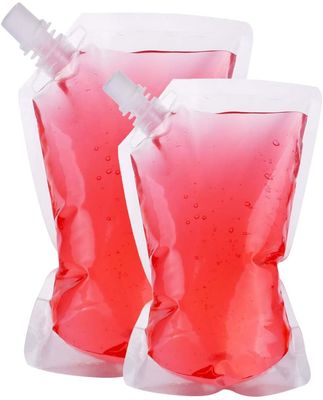 300 Microns Spout Plastic Juice Drink Bag Pouches Gravure Printing