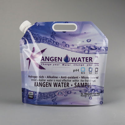 Gravure Printing PET 5L Bear Plastic Liquid Pouches Smell Proof