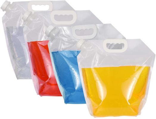 Gravure Printing PET 5L Bear Plastic Liquid Pouches Smell Proof