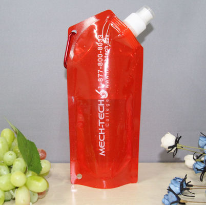 Resuable OEM Plastic Sports Stand Up Liquid Pouches Gravure Printing