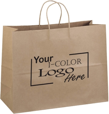 Bidegradable Paper Eco Printed Carrying Shopping Bags 300GSM