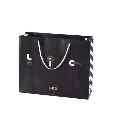 Cardboard Packaging Brown Craft Shopping Paper Bag With Handles