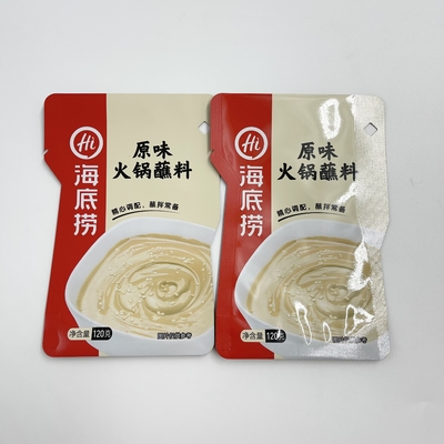 Aluminum stand up liquid sauce packaging pouch can be cooked high temperature puncture resistant